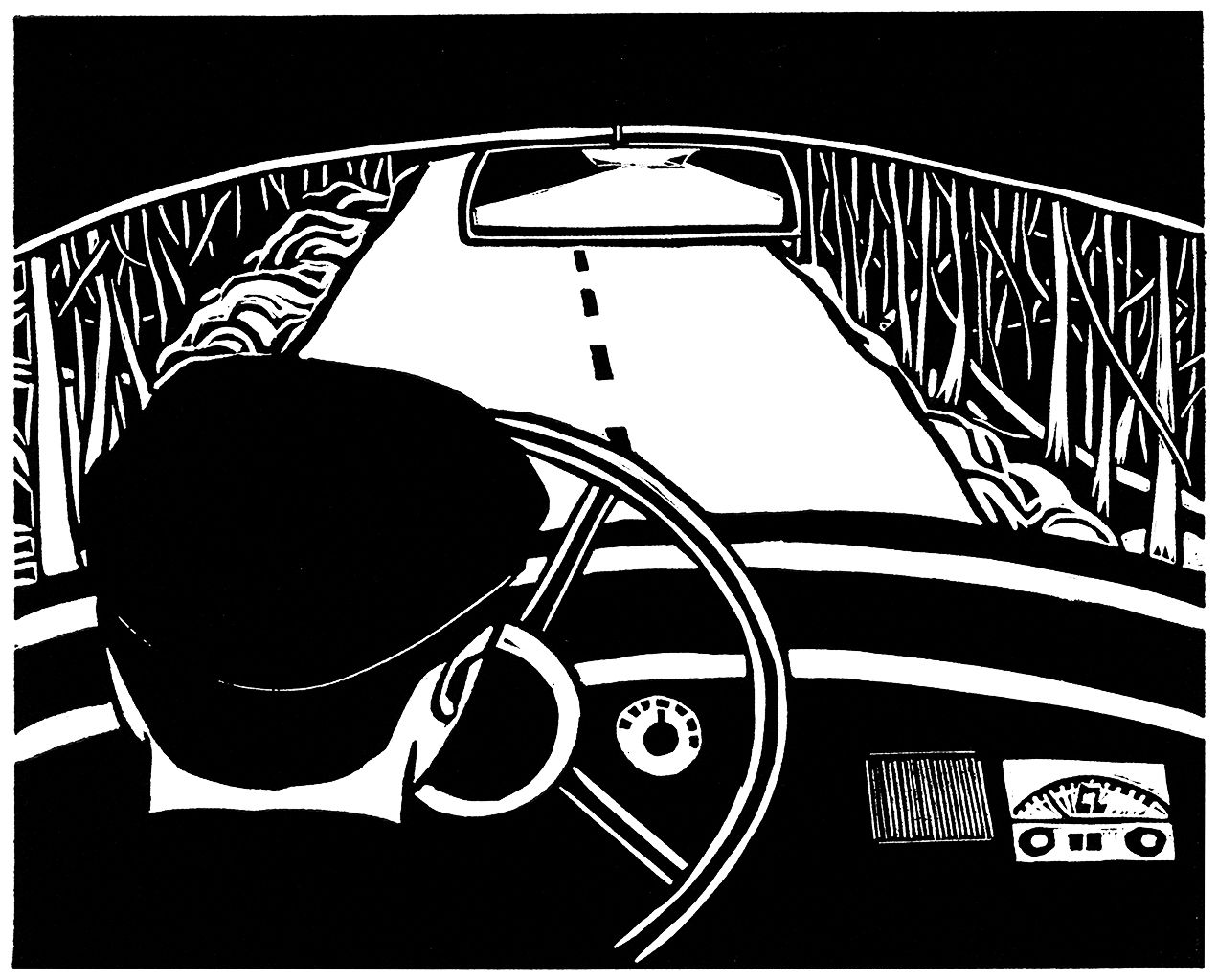 Berg's linocuts of Gould. 
